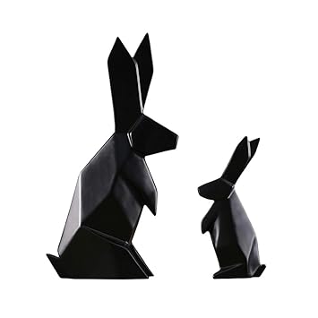 Amazoncom Moon Rabbit Modeling Ornaments Sculpture Living