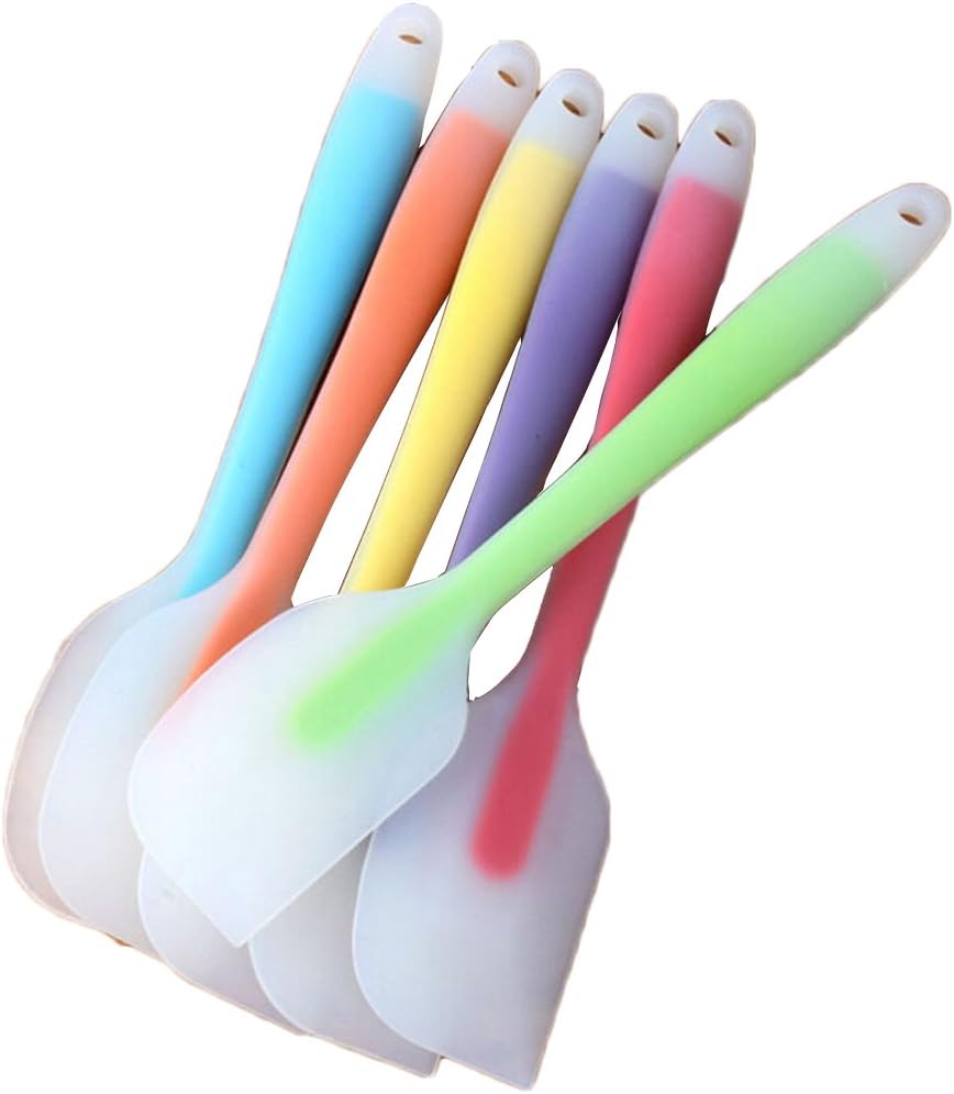Silicone Spatula Baking Butter Scraper Cooking Cake Kitchen Utensils Cream Brush (Red)