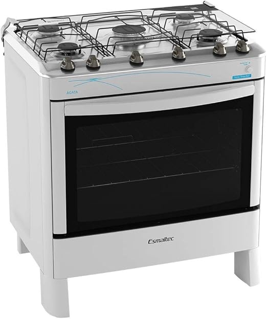 Fogão 5 Bocas Ágata Branco 5062 Esmaltec