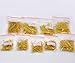 Housweety 900 PCs Mixed Gold Plated Head Pins Findings