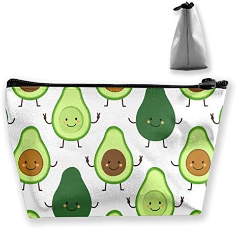 収納ポーチ 化粧バッグ かわいいアボカド柄 メイクポーチ 台形 収納袋 学生 鉛筆ケース 整理 小銭入れ 出張 旅行対応 携帯便利 化粧品収納グッズ 防水 全品最安値に挑戦 手提げ 小物用ケース バッグ 多機能