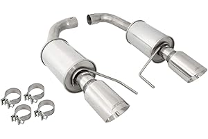 SLP 620055 Axle-Back Exhaust (2015-17 Mustang 5.0L "LoudMouth II" w/4" Tips)