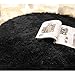gdmgdr Ultra Soft and Fluffy Nursery Rugs 4cm High Pile Area Rugs for Bedroom and Living Room 4' x 5.3', Black