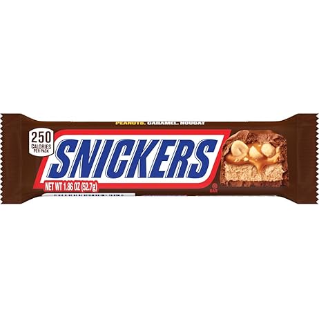 SNICKERS Milk Chocolate College Basketball Candy Bar, 1.86 Oz