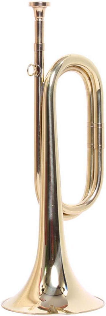Tzong B Flat Military Cavalry Scouting Trumpet Bugle with Mouthpiece for School Band Cavalry Beginner Military Orchestra: Musical Instruments