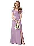 TAISHAN Junior Bridesmaid Dress for Wedding Ruffle