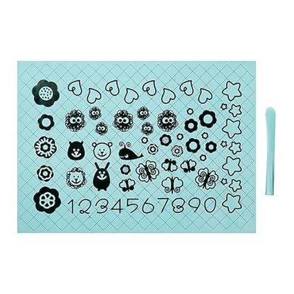 IKEA SOCKERKAKA -Backmatte und Messer hellblau - 45x62 cm