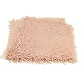 Newborn Photo Props Faux Fur Soft 29.5x19.7 inch Baby Boy Girl Photo Blanket Studio Backdrop Photo Mat Pink