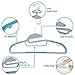 Mighty Hanger 1.2 Clothes Hangers Organizer, 360-degree Swivel Steel Hook Nonslip S-shape Shoulder Anti-Wrinkle and Space Saving Design for Tie Belt Suit Shirt Drying 20 pcs, Baby Blue