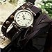 AMPM24 Lady Women Wrap Around Bracelet Brown Long Leather Quartz Watch WAA341