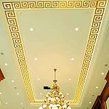 Pulison(TM)10pcs DIY Modern Acrylic Plastic Mirror Sticker Ar-hall Bedroom (Gold)