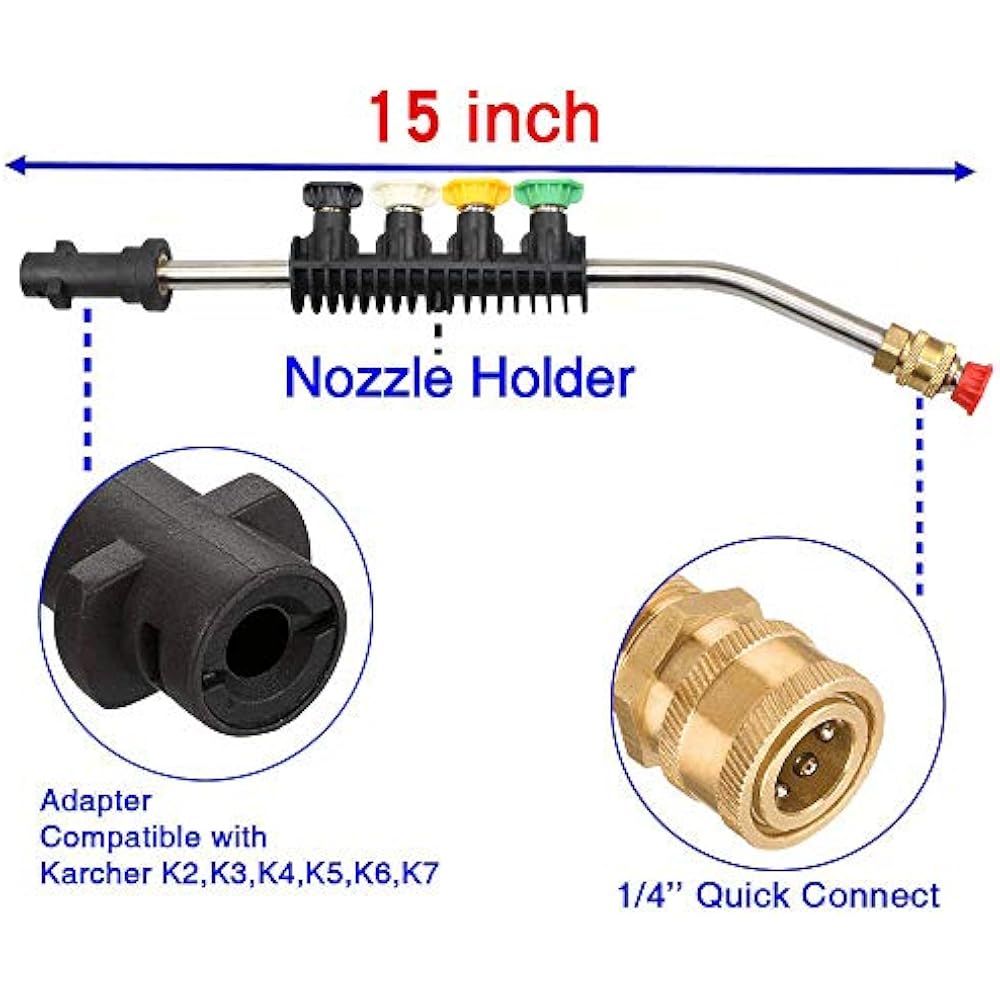 Pressure Washer Accessories Adapter Karcher, Enhanced Wand Extension