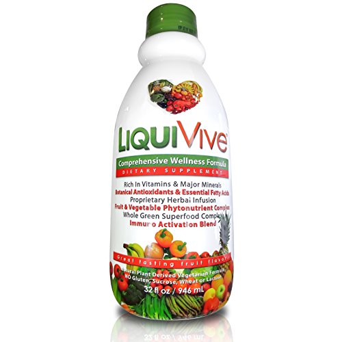 UPC 697547267845, LiquiVive Liquid Vitamins Nutritional Supplements. Best Anti-Aging Whole Food Daily Multivitamin Dietary Supplement. 32 fl oz.