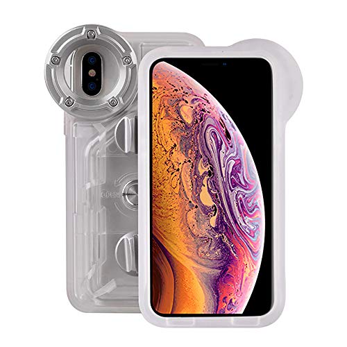 Underwater Photography Waterproof Phone Case Pouch for iPhone XSMAX Enhanced Underwater Cell Phone Dry Bag with Armband O Lens Ring Full Sealed Waterproof Case IPX8 Certified