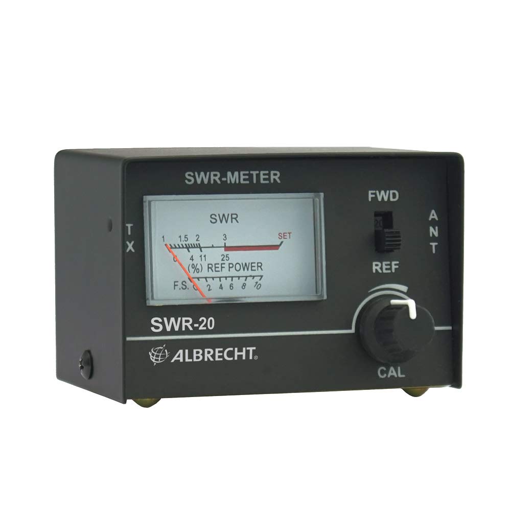Albrecht Mid05swr20 Black SWR Meter, Waterproof, VHF Tuner, 3.5 MHz - 50 MHz, For Radio Enthusiasts, Professionals, Men, Radio, Two-Way Radio