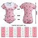 LittleForBig Adult Baby & Diaper Lover (ADBL) Snap Crotch Romper Onesie - Strawberry Pattern, XX-Large