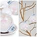 KI Store Clear Christmas Balls Ornament Plastic Shatterproof Large Christmas Tree Ornaments Iridescent 3.15 Inch Tree Decorations Set of 6