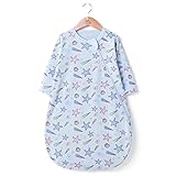 OuYun Baby Sleeping Bag Single Layer Cotton Wearable Blanket Spring Autumn, Small