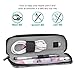 MoKo Holder Case for Apple Pencil 1st/2nd Generation, Carrying Bag Sleeve Pouch Cover Fit New iPad 9th/8th/7th Generation, iPad Air 4, iPad Mini 6/5, iPad Pro 11/Pro 12.9 2021/2020, Floral Purple
