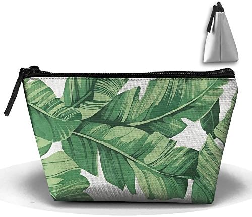 Portable Travel Storage Bags Tropical Plant Banana Tree Leaves All Printed Clutch Wallets Big Pouch Purse Zipper Holder For Kits Medicine And Makeup Bag