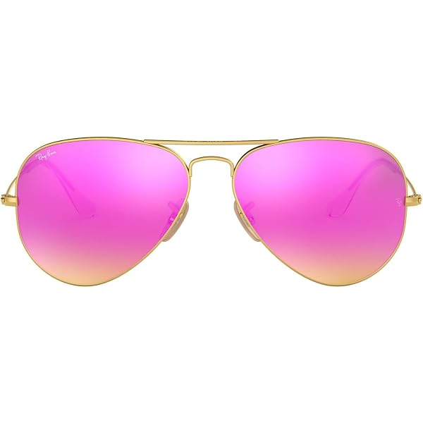 Amazon.com: Ray-Ban RB3025 Aviator Large Metal Mirrored  display picture 1