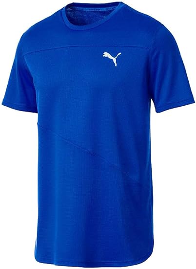 Amazon Co Jp Puma プーマ ラン Ss Tシャツ モノ フィットネス Tシャツ 03 メンズ 03 03strong Blu Xxl スポーツ アウトドア