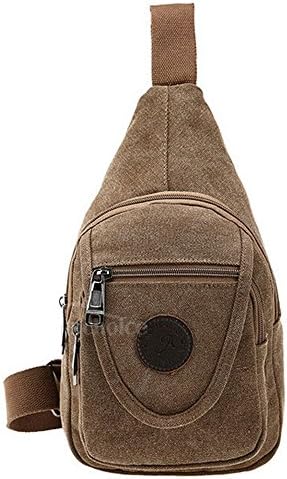 Bag, Messenger Bag, AMCHOICE Tactical Sling Military Pack,Chest Pack,Men Casual Crossbody Bag-Brown