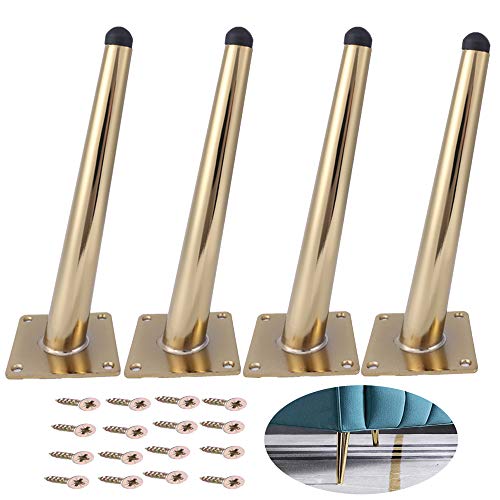 Osring 7 4/5 Inch Steel Furniture Table Leg Round Tapered Sofa Legs