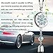 Maromalife Car Diffuser Aromatherapy Essential Oil Diffuser for Vehicle, Silver, Metal, Plastic Core, Compact, Portable, Manual Operation, 38mm Diameter