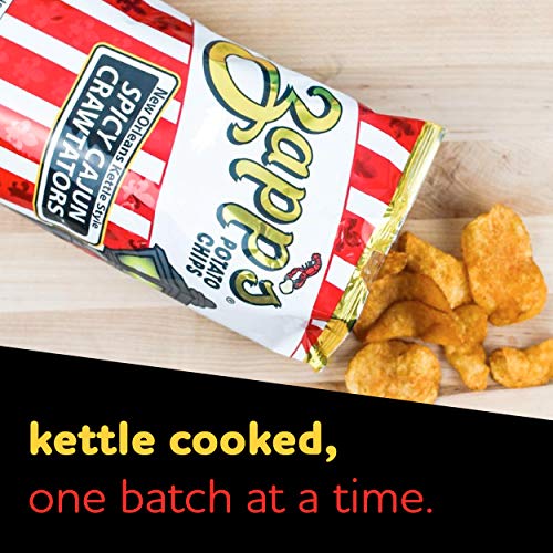 Zapp’s New Orleans KettleStyle Potato Chips, Cajun Crawtator Crunchy Chips with a Spicy Kick