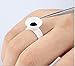 Jmkcoz 100pcs Disposable Plastic Nail Art Tattoo Adhesive Pigment Ink Cups Caps Holders Glue Holder Eyelash Extension Rings Ring Holders Palette Beauty Tools