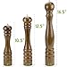 Wooden Pepper Mill - Gourmet Mahogany Salt, Pepper, and Spice Seasoning Grinder in 10.5