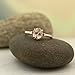 1ct Oval Morganite 14K Rose Gold Ring
