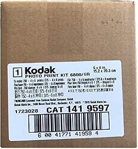 Amazon.com: Kodak Photo Print Kit para el 6800 Impresora térmica, 6R –  (1010867) – (1419597) : Productos de Oficina