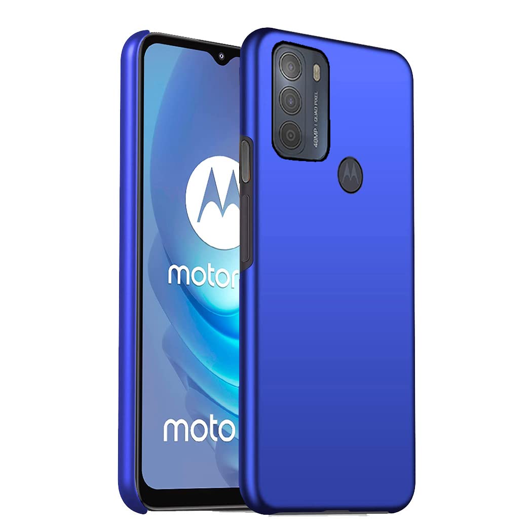 GAPlus Motorola Moto G50 4G Case Ultra Slim Thin Armour Hard Case Matte Rubberized Cover For Moto G50 (Blue)