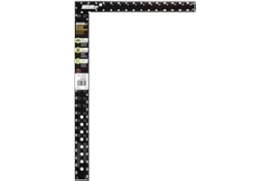 Johnson Level & Tool CS7 Aluminum Arc Angle Framing Square, 16" x 24", Black, 1 Square
