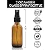Set of 12, 2oz Amber Glass Spray Bottles for Essential Oils - with Fine Mist Sprayers - Made in the USA