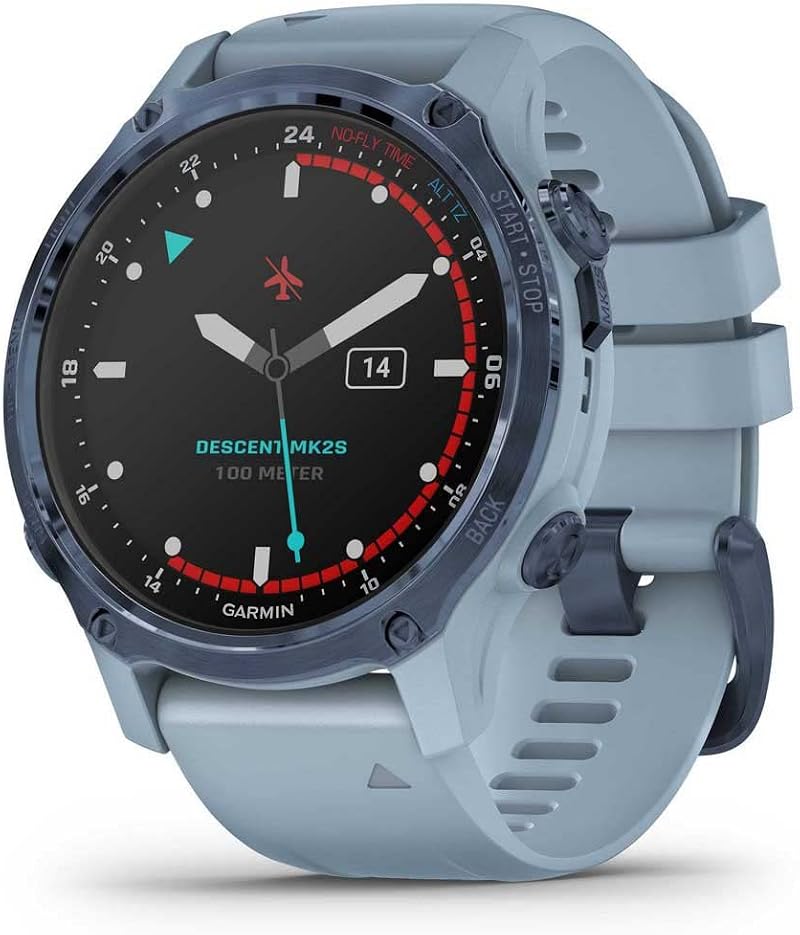 Garmin Descent Mk2S Men's Diver Watch Mineral Blue Dive Computer 010-02403-07