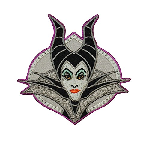 Maleficent Portrait Sleeping Beauty Iron On Patch Disney Movie Apparel Applique