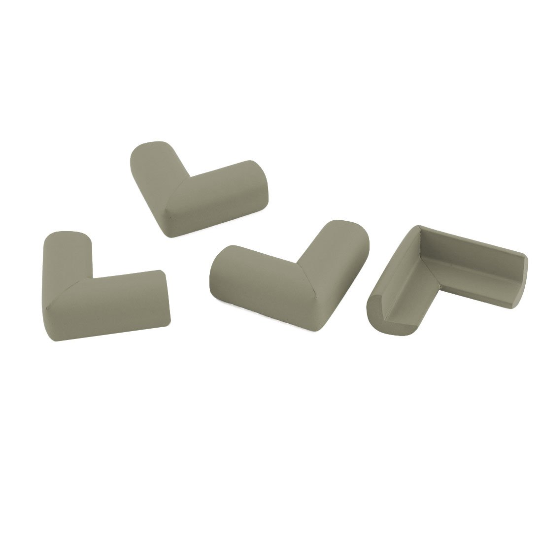 sourcingmap Household Furniture Table Drawer Cabinet Corner Edge Protect Bumper Cushion 4 Pcs Gray