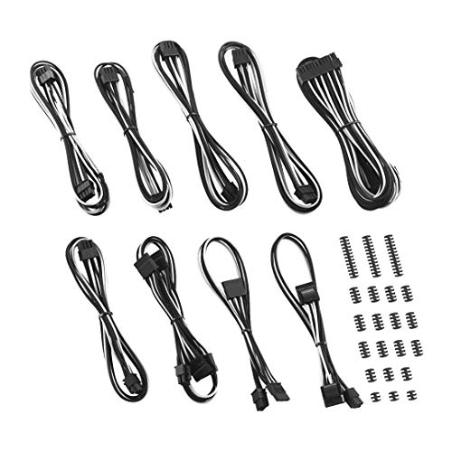 CableMod Classic ModFlex C-Series Cable Kit for Corsair AXi, HXi & RM - Black/White
