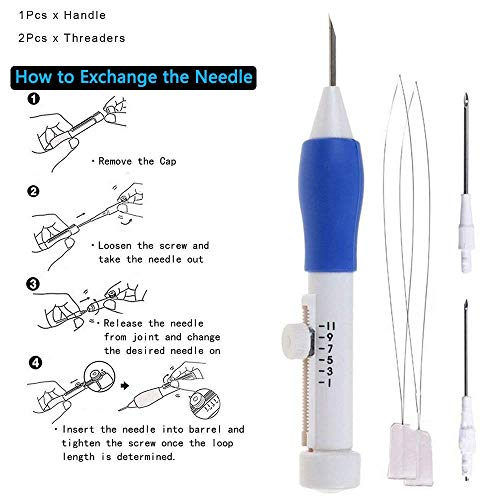 5 Embroidery+Needle+Needles+Threaders+Curtzy