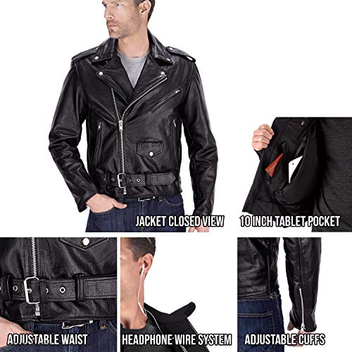 Nomad USA Classic Biker Jacket (S) - Thumbnail 5