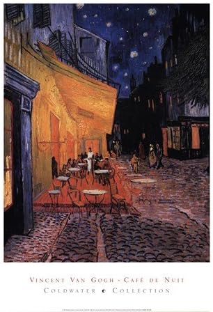 Cafe Terrace Place Du Forum Arles Night Poster Vincent Van Gogh 23.63X31.5