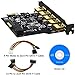 Mailiya PCI-E to USB 3.0 5-Port PCI Express Expansion Card and 15-Pin Power Connector, Mini PCI-E USB 3.0 Hub Controller Adapter with Internal 20-Pin Connector - Expand Another Two USB 3.0 Ports