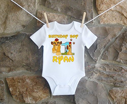 Lion Guard Birthday Shirt Boys and Girls Simba Number