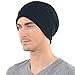 FORBUSITE Vintage Men Baggy Beanie Slouchy Knit Skull Cap Hat (Black)