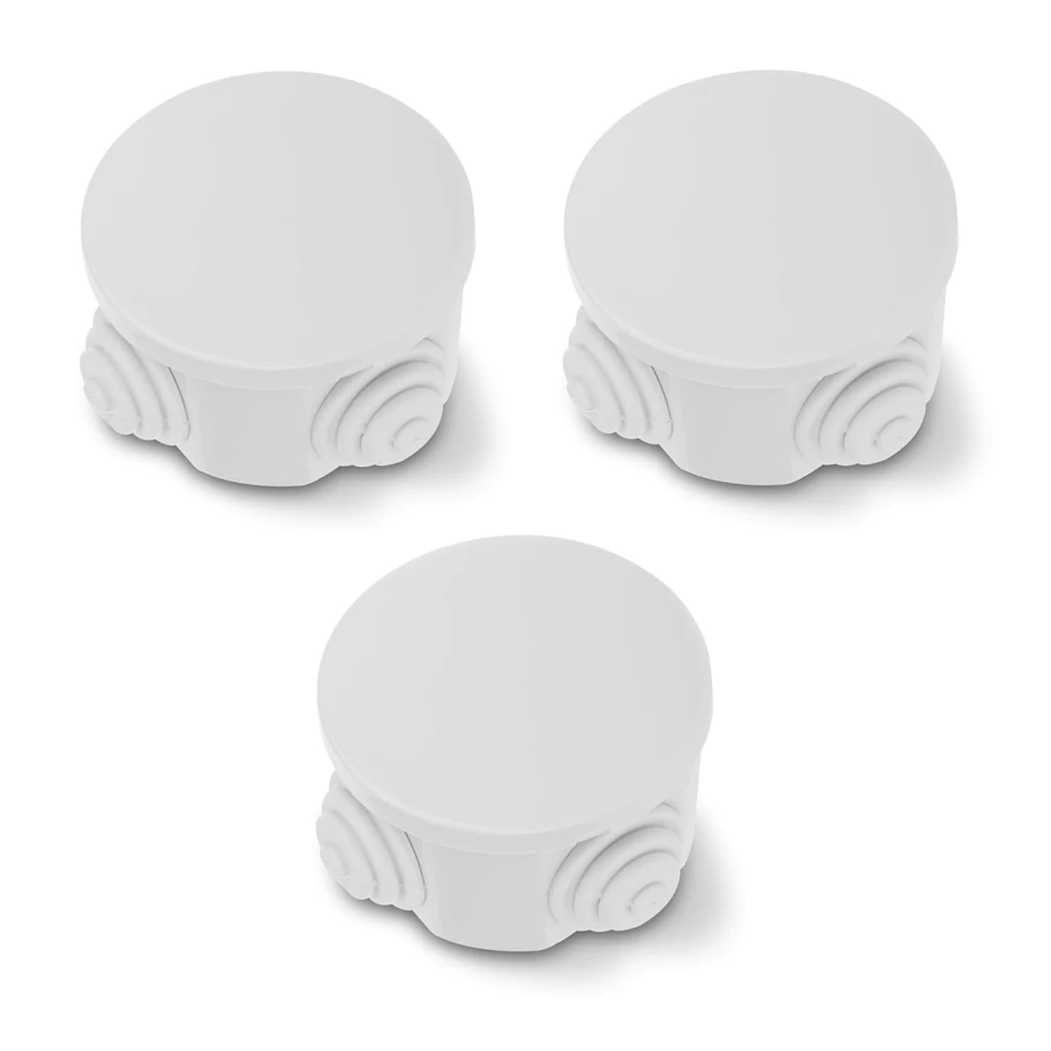 IP55 Waterproof Junction Box ABS Plastic Outdoor Electrical Project Box Enclosure Universal Weatherproof Surface Mounted External Junction Box 1.96x1.96-inch,3-PACK