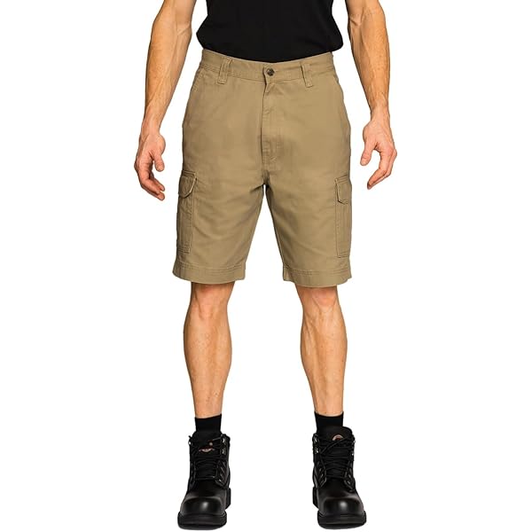 FULL BLUE Cargo Twill Shorts, Regular Fit, Khaki, Size 44