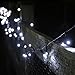 [Rechargeable Battery Included] easyDecor Battery Operated String Lights 200 LED 72ft with Automatic Timer 8 Mode Christmas String Lights for Garden Outdoor Indoor Xmas Path Holiday Decoration (White)